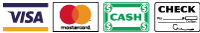 Visa MasterCard Cash & Check